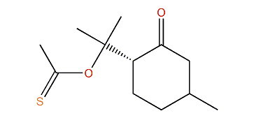 cis-8-(Acetylthio)-p-3-menthanone